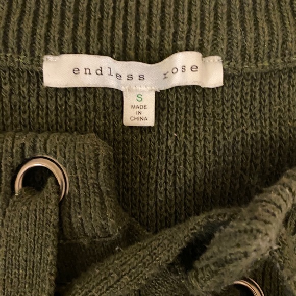Endless Rose Green Sweater, Small - Picture 2 of 6